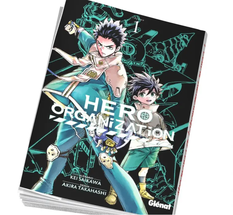 Couverture Hero Organization Tome 1 - Kei Saikawa et Akira Takahashi - Glénat