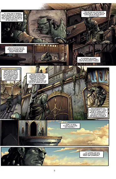 Extrait de planche de la BD Les Terres d'Arran Orcs et Gobelins