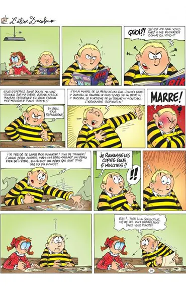 Extrait BD Ducobu -- Ducobu en pleine tentative de triche