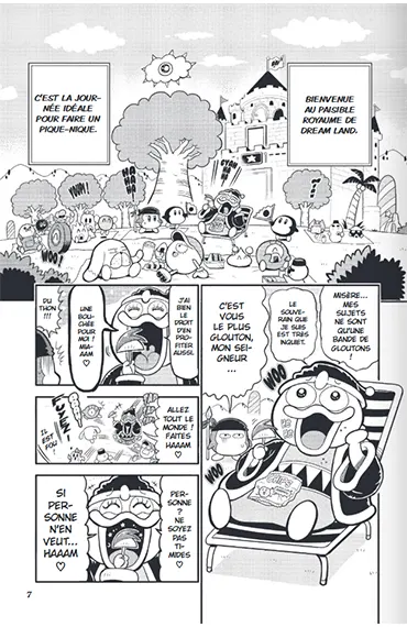 Scan extrait de Kirby fantasy, Gloutonnerie à Dream Land tome 4, Abonnez-vous ! Découvrir un extrait de Kirby fantasy, Gloutonnerie à Dream Land tome 4