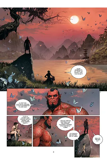 Extrait de planche de la BD Terres d'Ynuma