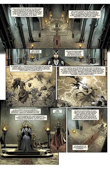 Extrait de planche de la BD Guerres d'Arran