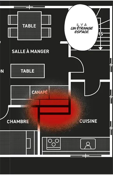 Extrait The Strange House, le pigiste découvre le plan de la maison