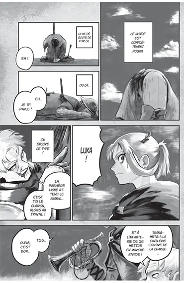 Extrait The Bugle Call - planche 1 dessinée par Higoro Toumori