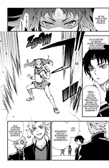 Seraph of the End · scène de combat à l'épée démoniaque