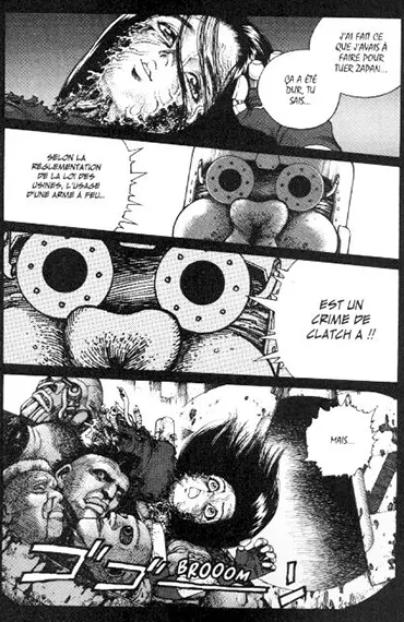 Extrait de planche du manga Gunnm Édition originale