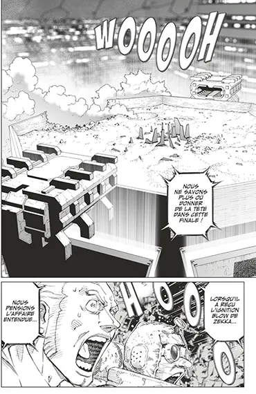 Gunnm Last Order - extrait de planche, découpage d'une scène d'action
